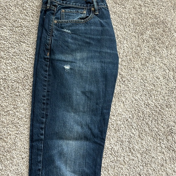 Old navy men’s slim jeans 34x30. Distressed dark blue. - Picture 5 of 7